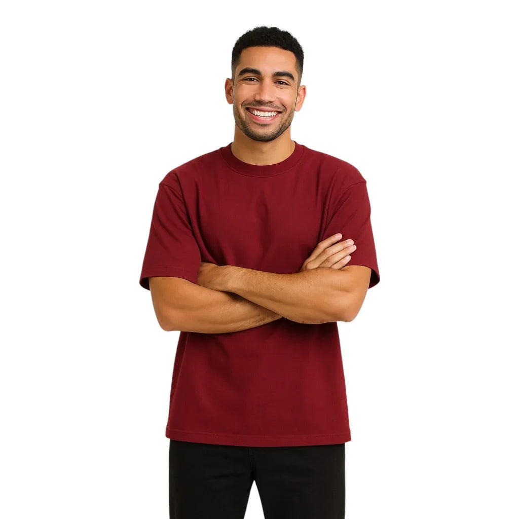 Burgundy Oversized T-Shirt