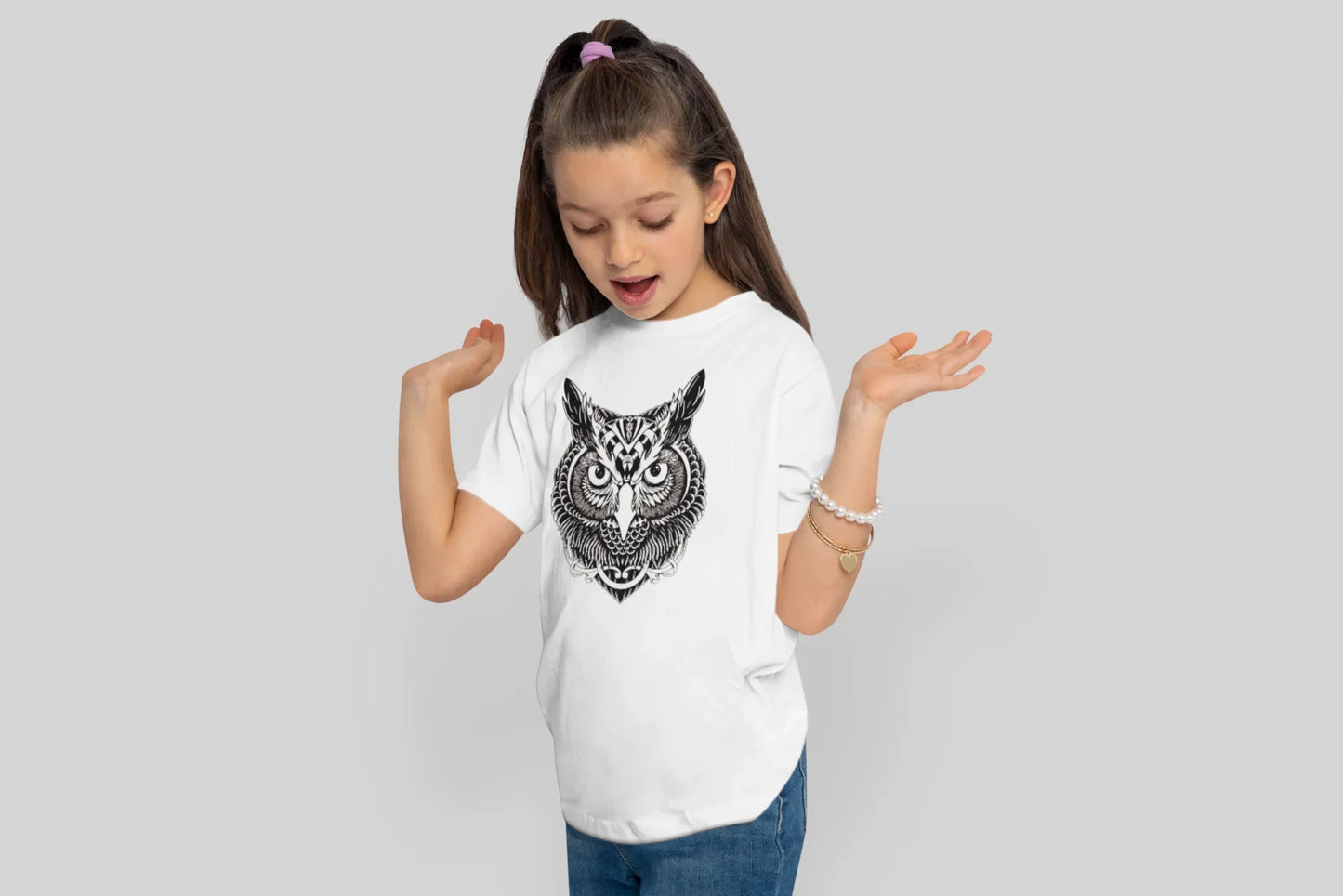 Tribal Owl Kids T-Shirt