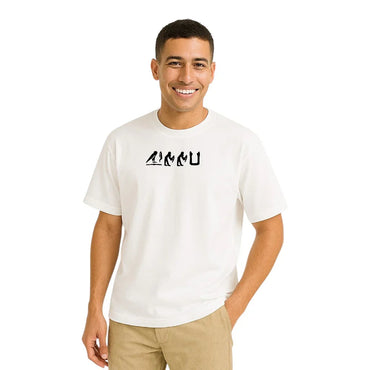 White Oversized T-Shirt – “Anubis Hieroglyph Edition”