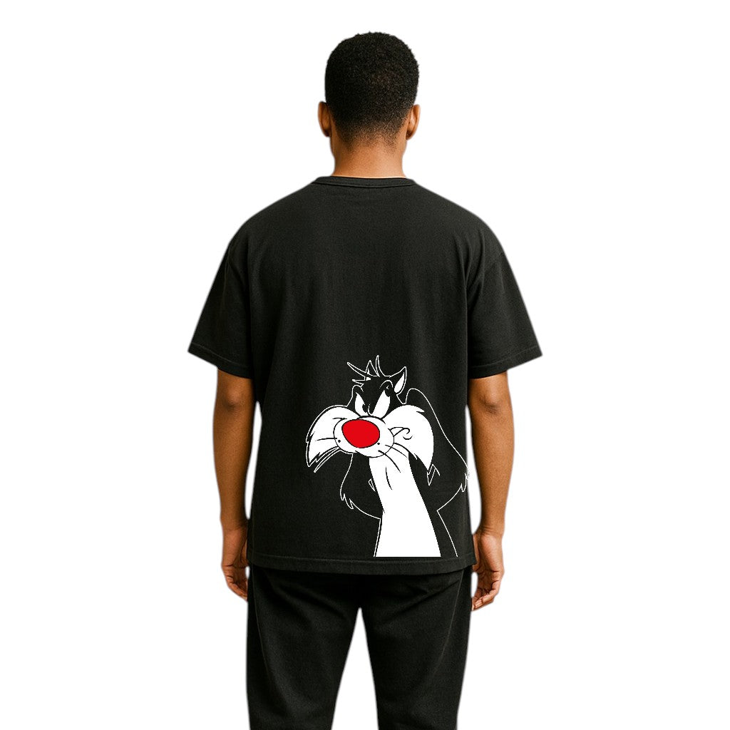 “Bad to the Bone” – Black Graphic Tee