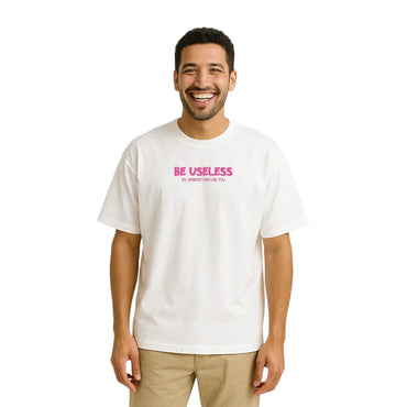 White Oversized T-Shirt Chill Panther Graphic