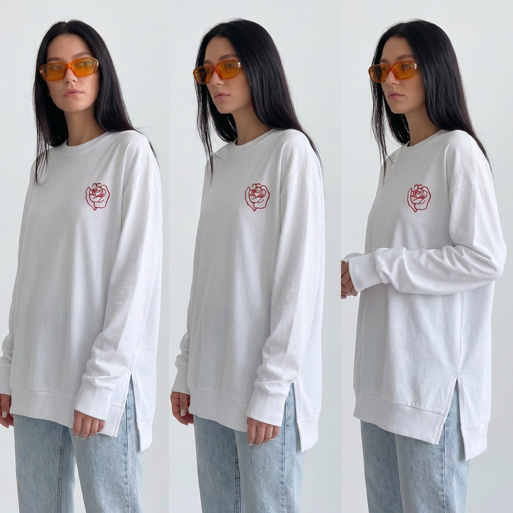 Bloom Oversized Long Sleeve Tee