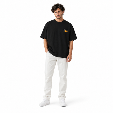 Perry Face Oversized Tee – Black Edition