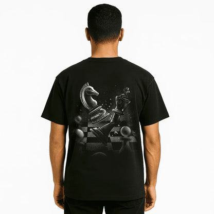 Oversized Black T-Shirt – “Welcome to the Battlefield”