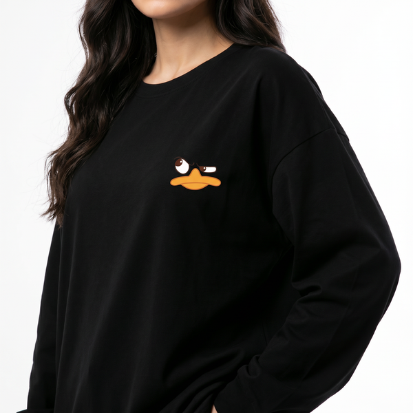 Agent P Duck Oversized Long Sleeve Tee