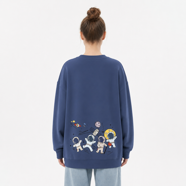 Dreamer Astronaut Oversized Long Sleeve Tee