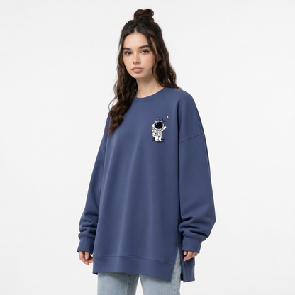 Dreamer Astronaut Oversized Long Sleeve Tee