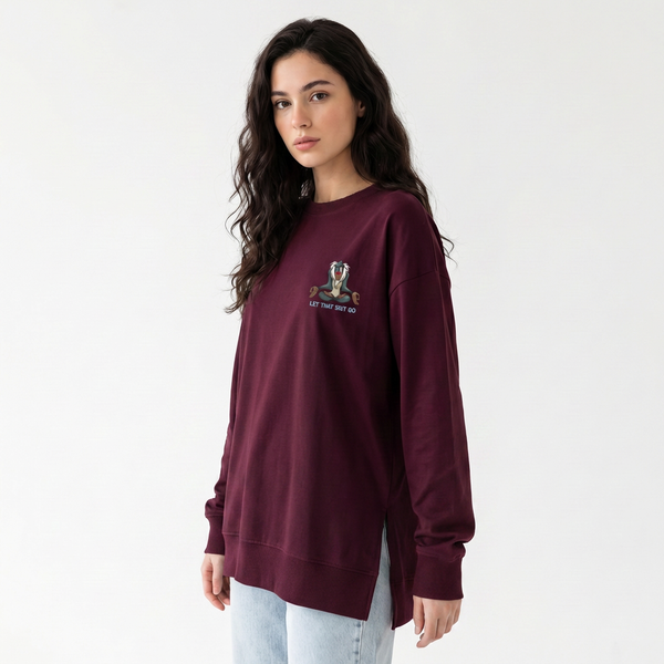 Let That Sh*t Go Oversized Long Sleeve Tee
