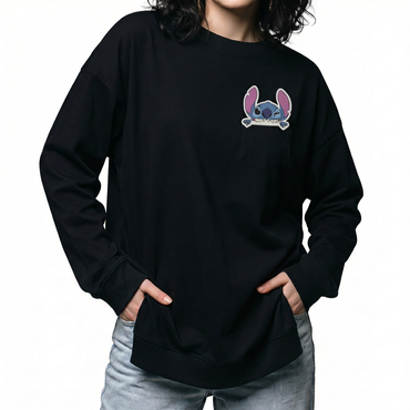 Stitch Oversized Long Sleeve Tee
