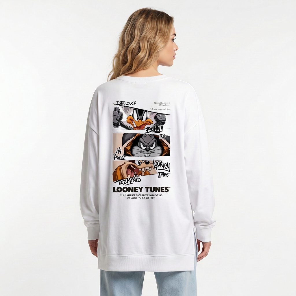 Looney Oversized Long Sleeve Tee