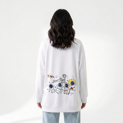 Dreamers Astronaut Oversized Long Sleeve Tee