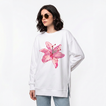 Blossom Oversized Long Sleeve Tee