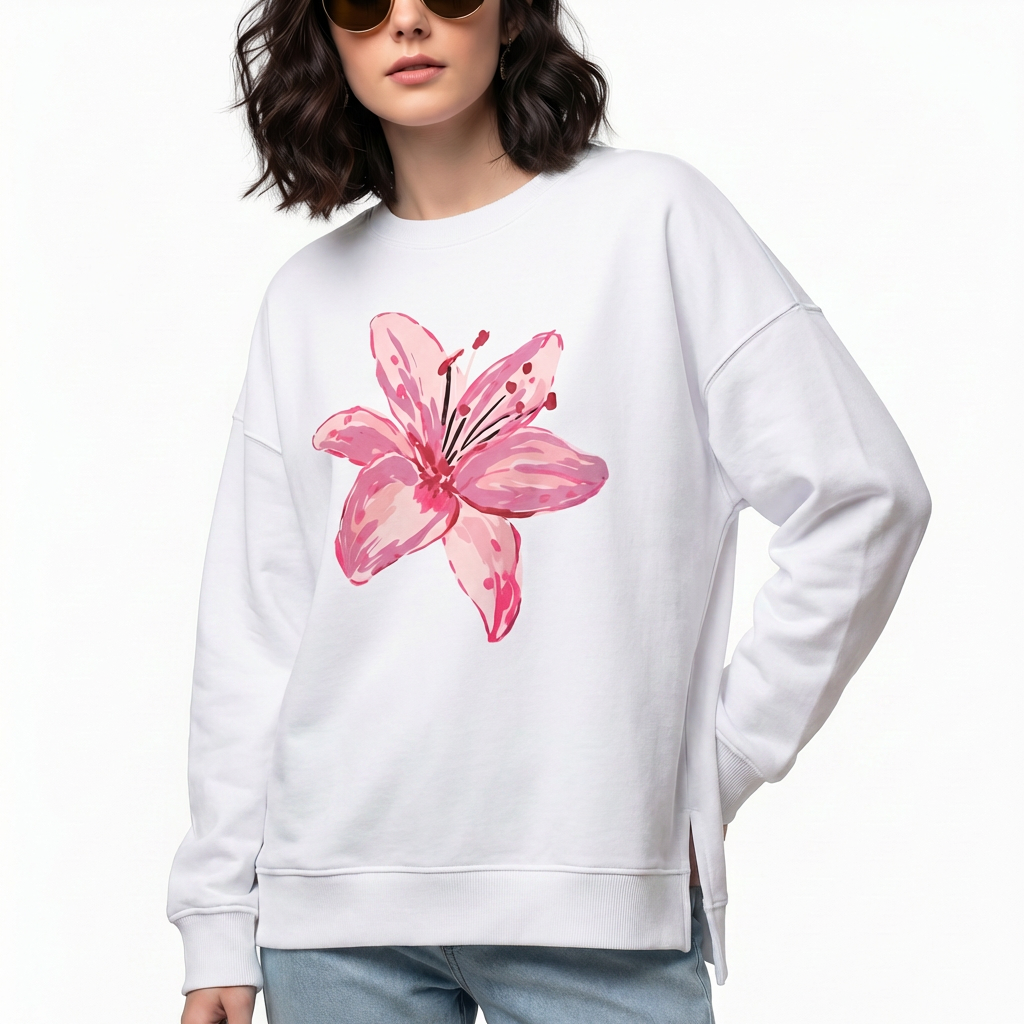 Blossom Oversized Long Sleeve Tee