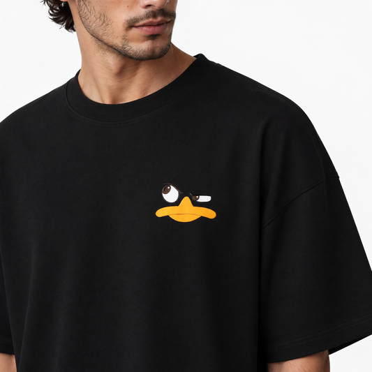 Perry Face Oversized Tee – Black Edition